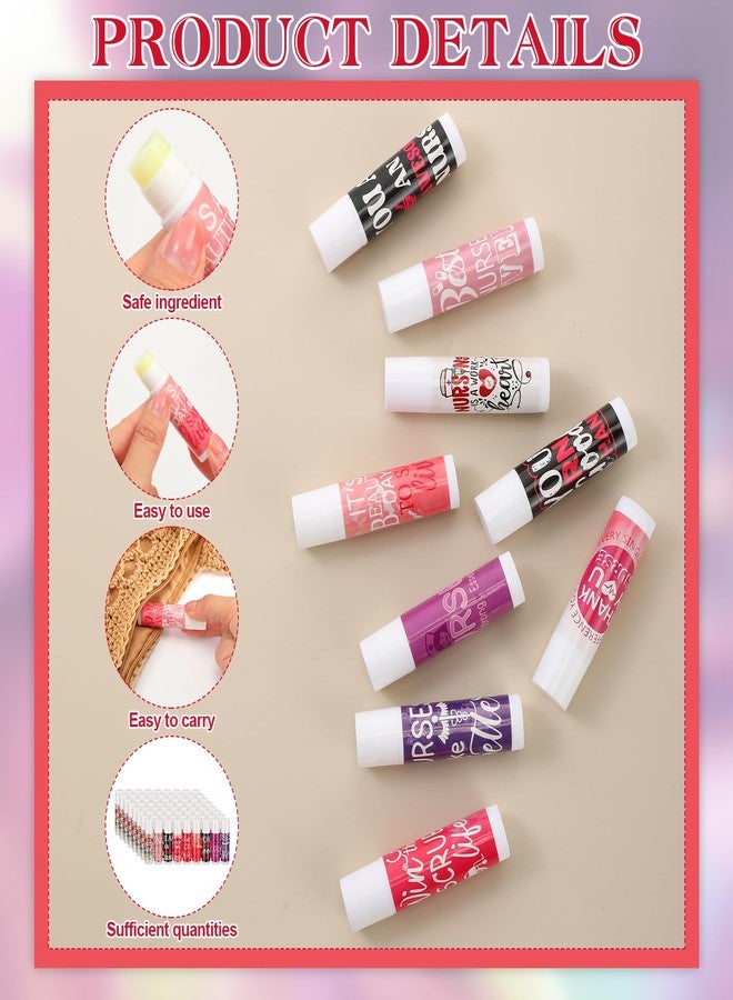 Dimsile 72 Sets 2026 CNA Week Gifts Bulk Lip Balm Party Nurse Appreciation Gifts with Bag and Card Thank you Nursing Favors for Nurse Coworker Staff Assistant Dental, 9 Styles - Image 4