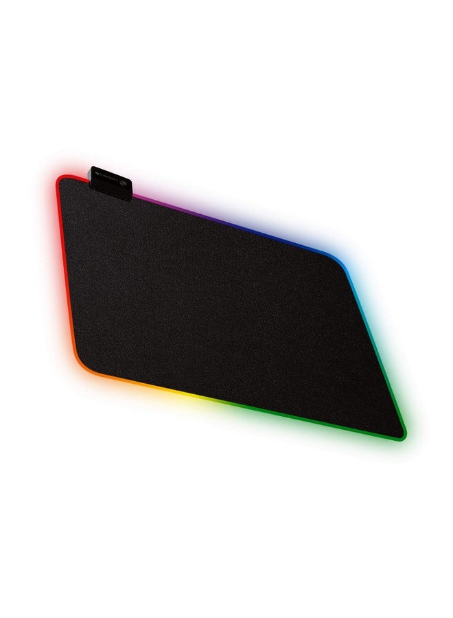 Zebronics Zeb-Blaze RGB Gaming Mouse Pad with Micro Weave Texture, 13 RGB Modes, Anti Slip Rubber Base (350x250mm) - Image 1