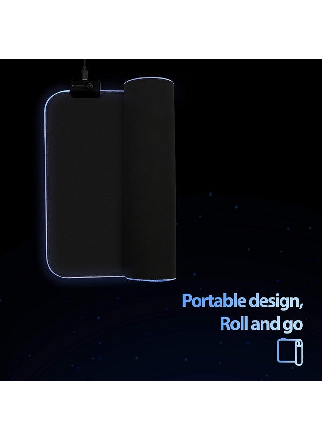 Zebronics Zeb-Blaze RGB Gaming Mouse Pad with Micro Weave Texture, 13 RGB Modes, Anti Slip Rubber Base (350x250mm) - Image 3