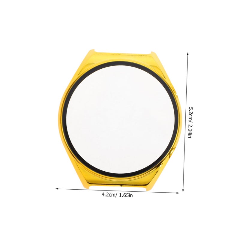 Golden Tempered Glass Case for Watch Scratch Resistant Protective Cover - Image 3