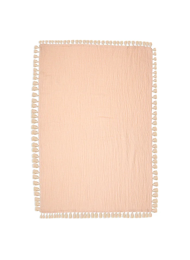 Crane BABY 6 Layer Muslin Blanket - Desert Rose