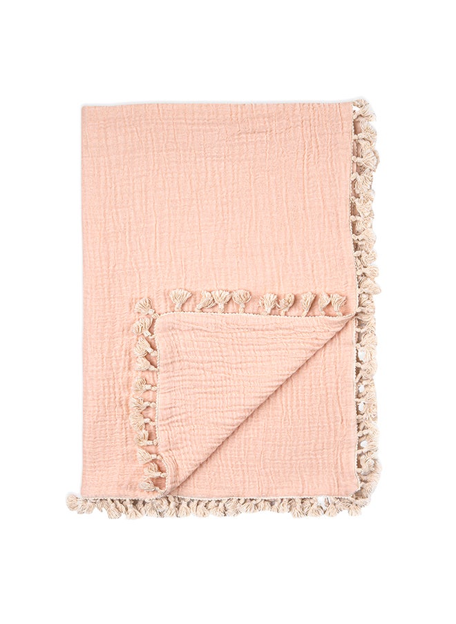 Crane BABY 6 Layer Muslin Blanket - Desert Rose  - Image 1