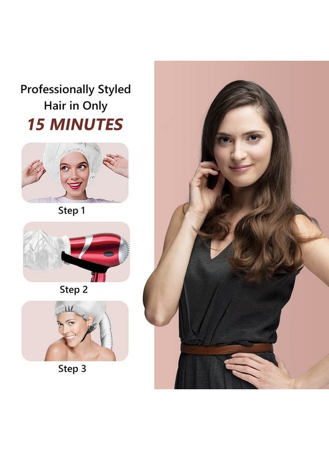 Beautyours Portable Hair Dryer Bonnet Attachment For Hair Styling, Hair Color, Hair Condition And More - Silver  - Image 5