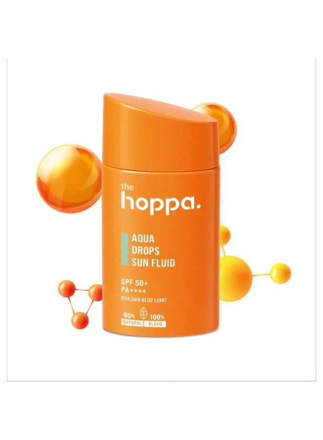 HOOPA Fluid Sunscreen Aqua Drops For Dry Skin By The Hoppa - +SPF50 - Image 5