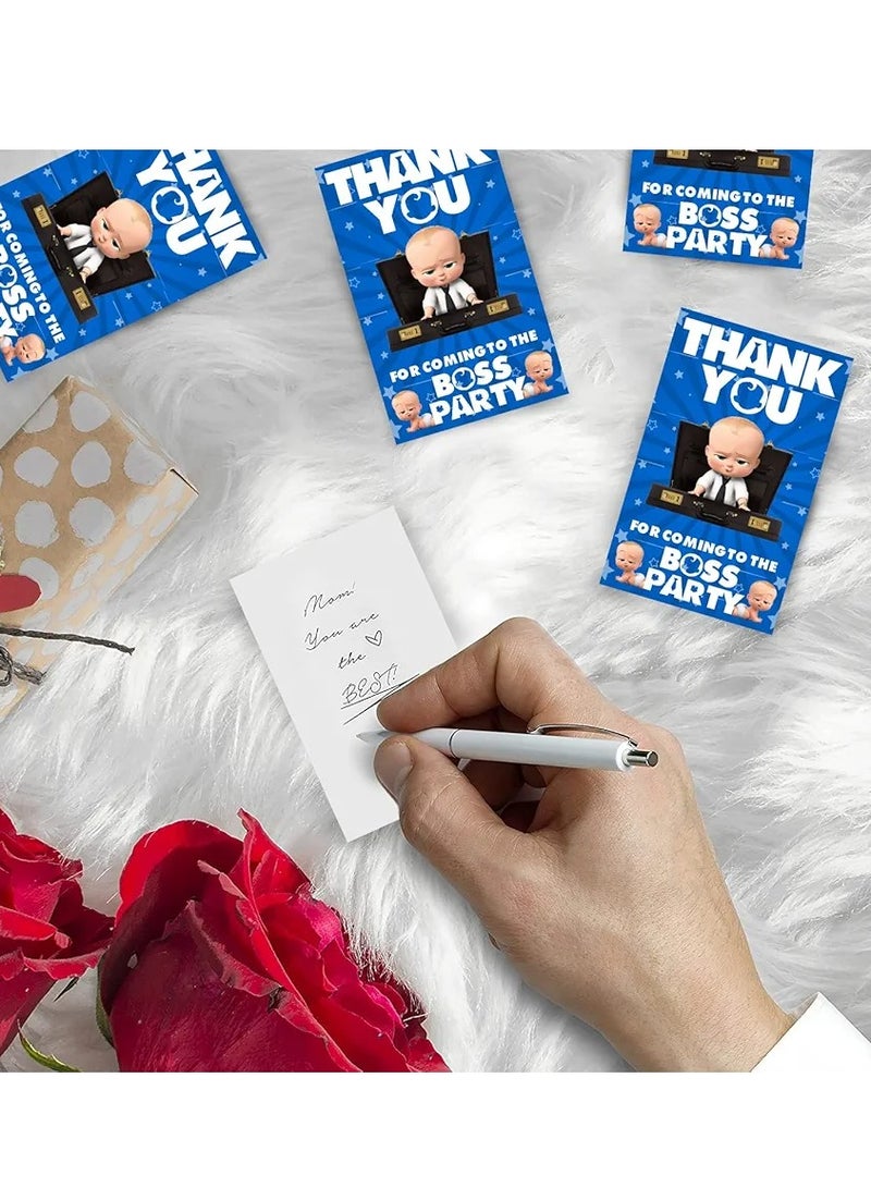 Boss Baby Thank You for Coming Gift Tags for Birthday, Boss Baby Thank You Label Tags for Birthday, Bridal Shower, Wedding, Baby Shower, Graduation, Thanksgiving Favor (Pack of 50) - Image 2