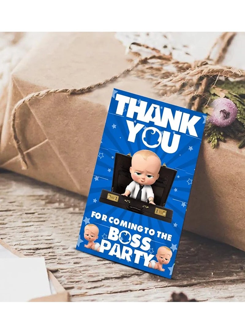 Boss Baby Thank You for Coming Gift Tags for Birthday, Boss Baby Thank You Label Tags for Birthday, Bridal Shower, Wedding, Baby Shower, Graduation, Thanksgiving Favor (Pack of 50) - Image 3