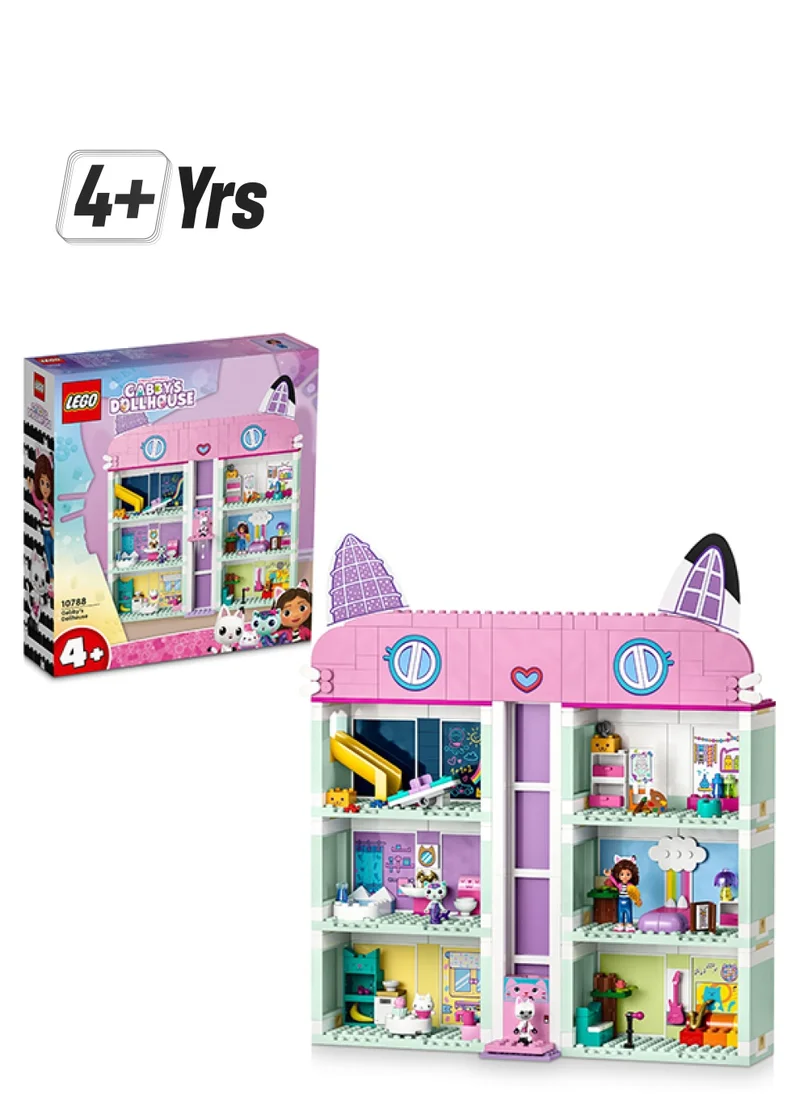 LEGO Gabby’S Dollhouse 10788 Building Toy Set; An 8-Room Home With Authentic Details And Popular Characters From The Tv Show, Including Gabby, Pandy Paws, Cakey And Mercat; Gift For Kids Aged 4+ (498 Pieces)