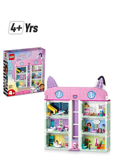 Gabby’S Dollhouse 10788 Building Toy Set; An 8-Room Home With Authentic Details And Popular Characters From The Tv Show, Including Gabby, Pandy Paws, Cakey And Mercat; Gift For Kids Aged 4+ (498 Pieces)