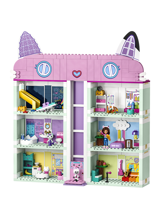 LEGO Gabby’S Dollhouse 10788 Building Toy Set; An 8-Room Home With Authentic Details And Popular Characters From The Tv Show, Including Gabby, Pandy Paws, Cakey And Mercat; Gift For Kids Aged 4+ (498 Pieces)