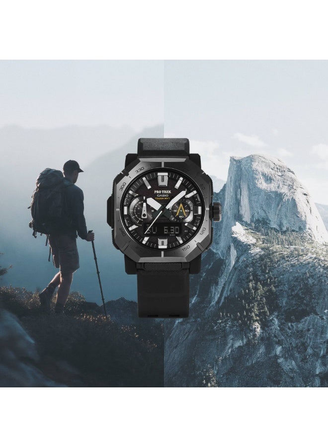 Casio Pro Trek PRW-B1000-1 Tough Solar Men's Watch Triple Sensor Bluetooth Altimeter Compass 100M - Image 3