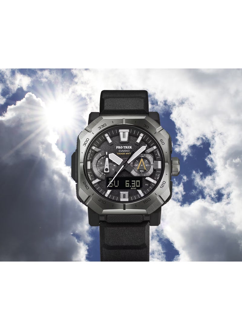 Casio Pro Trek PRW-B1000-1 Tough Solar Men's Watch Triple Sensor Bluetooth Altimeter Compass 100M - Image 5