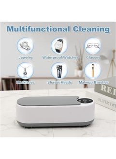 ماركة غير محددة Ultrasonic Jewelry Cleaner Machine, Portable Professional Sonic Jewelry Cleaner for Eye Glasses,Ring,Earring, Necklaces,Watch Strap,Makeup Brush,Gold,Ddiamond Ring  - Image 3