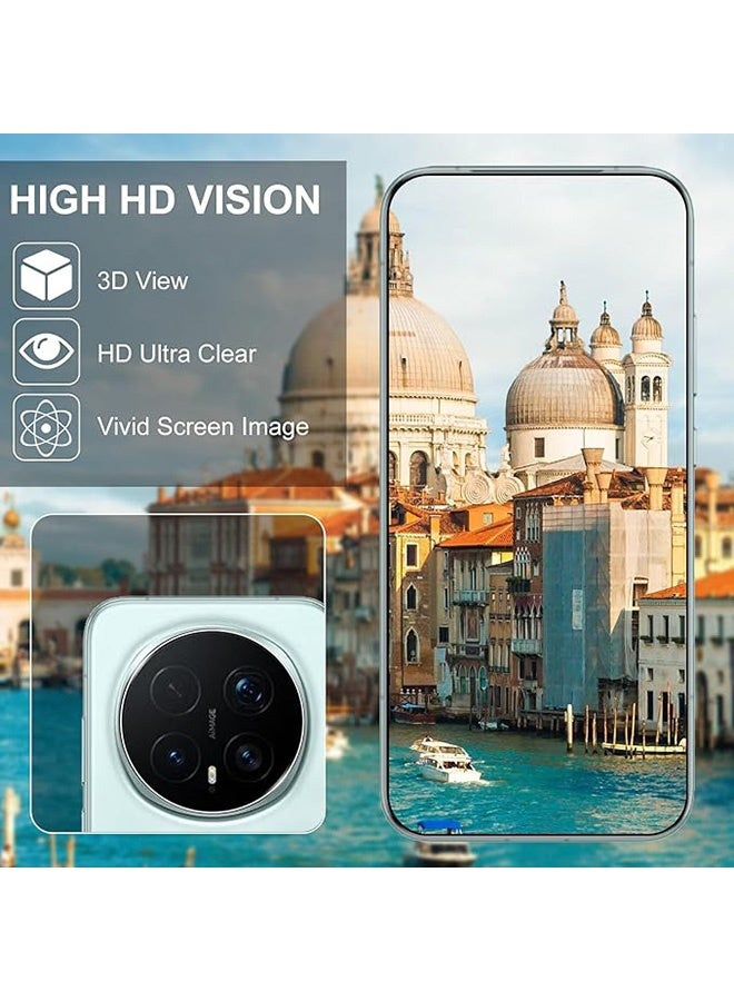 2 جهاز كمبيوتر شخصي شرف سحر 8 برو 5G حامي الشاشة, مع 2 جهاز كمبيوتر شخصي فيلم حماية الكاميرا, 9H الزجاج المقوى حامي الشاشة لشرف سحر 8 برو 5G, التغطية الكاملة الفقاعة الخالية من الفيلم المقوى, مكافحة الخدش فيلم (الحافة اللاصق) - Image 5