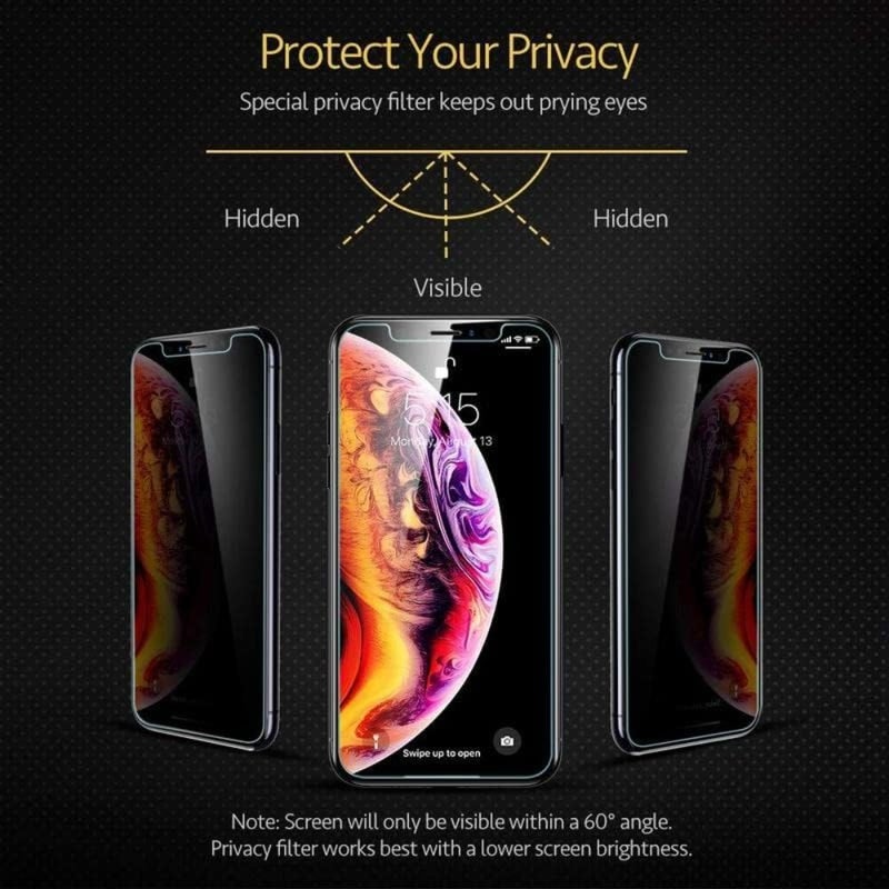 واقي شاشة فيلم LG K8، الخصوصية وليس زجاجًا مقسى، سهل التركيب، خالٍ من الفقاعات، مضاد للخدش (عبوة من 3 قطع) - Image 2