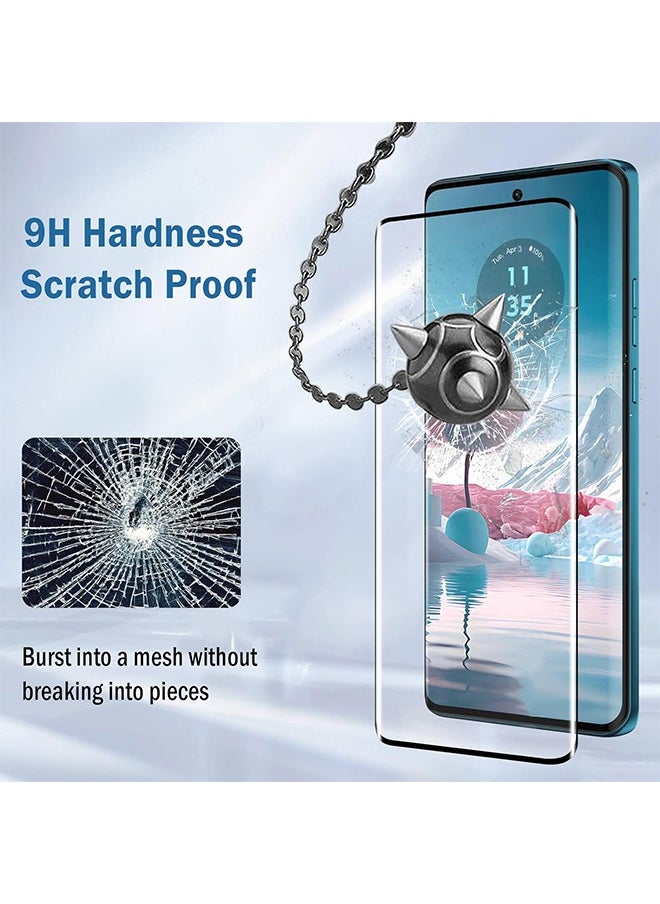X-level - 2 PCS Tempered Glass Screen Protector for Moto Edge 40 Neo,3D Full Coverage Tempered Glass with Film HD Clear Scratch Resistant Bubble-Free Phone Display Cover Accessory - Image 1
