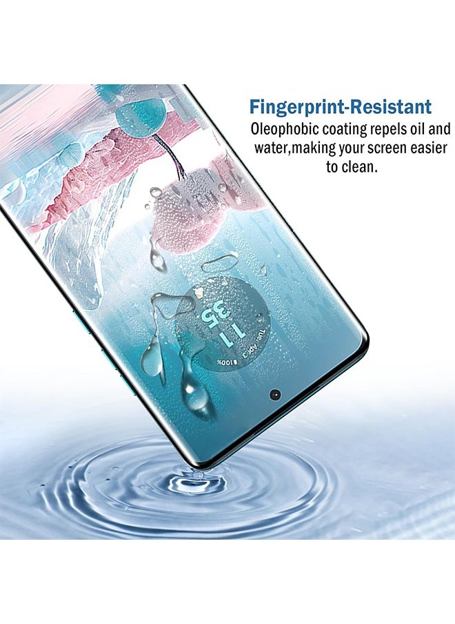 X-level - 2 PCS Tempered Glass Screen Protector for Moto Edge 40 Neo,3D Full Coverage Tempered Glass with Film HD Clear Scratch Resistant Bubble-Free Phone Display Cover Accessory - Image 1