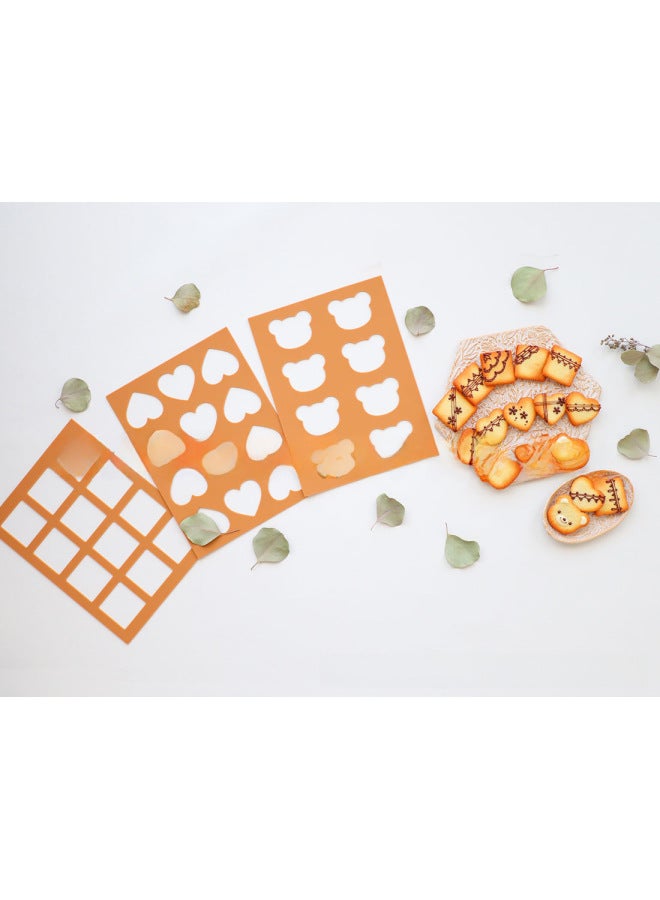 Food Grade Silicone Tile Crisp White Lover Silicone Mold Bear Square Heart Shape Biscuit Mold Pancake Crisp Mold-Color:small Round - Image 2