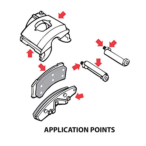 AGS حلول AGS للسيارات - شحم سيليكوني SIL-Glyde بوزن 12 أونصة لتزييت تجميع المكابح للقضاء على صرير المكابح القرصية - مقاوم للرطوبة، مقاوم للحرارة، واقي من الصدأ والتآكل - Image 3