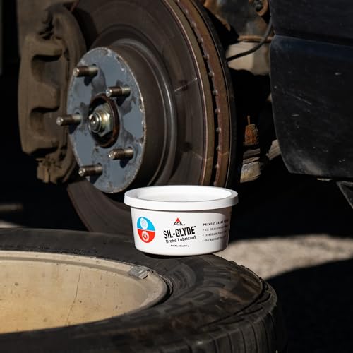 AGS حلول AGS للسيارات - شحم سيليكوني SIL-Glyde بوزن 12 أونصة لتزييت تجميع المكابح للقضاء على صرير المكابح القرصية - مقاوم للرطوبة، مقاوم للحرارة، واقي من الصدأ والتآكل - Image 5