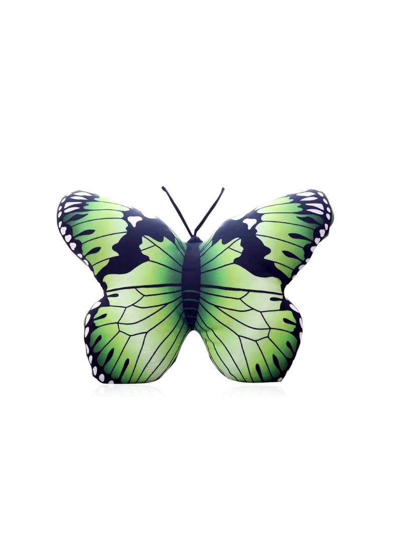 SYOSI وسادة رمي على شكل فراشة، وسادة احتضان فراشة صناعية، زخرفة حشرات محاكاة، لعبة فرو فراشة، دمية فراشة، وسادة أريكة، ديكور غرفة، وسادة Props تصوير، لهدايا عيد الميلاد 16×12 بوصة - Image 1