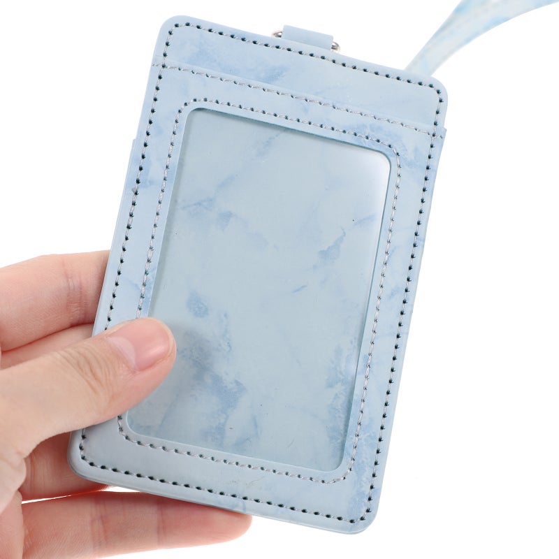 1 Set Badge Holder Retractable ID Card Holder Hanging Badge Reel Water-resistant Card Cover - Image 3
