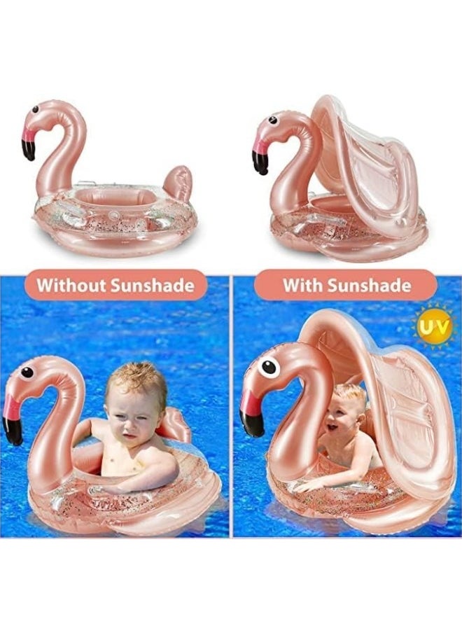 GGEROU - Swimming Ring Inflatable,Kids Toddler Infant Swimming Float Pool Floaties Pool Ring with Seat Summer Outdoor Water Bath Toys - Image 1