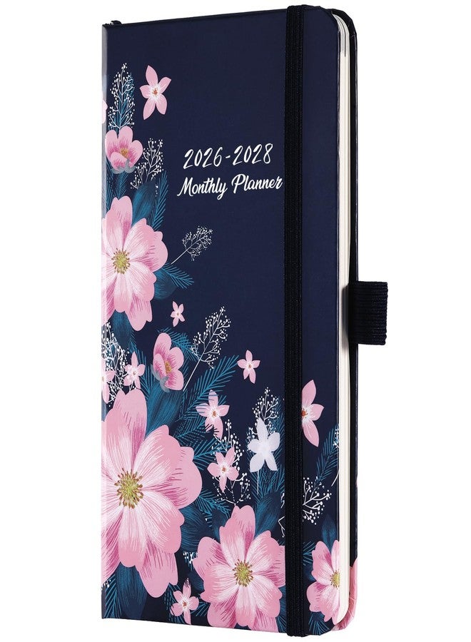 Indeme 2026-2028 Pocket Planner/Calendar - 3 Year Monthly Planner from January 2026 - December 2028, 6.3" x 3.8", 2026-2028 Monthly Planner with 61 Notes Pages, Inner Pocket, Pen Loop, Elastic Closure - Image 1