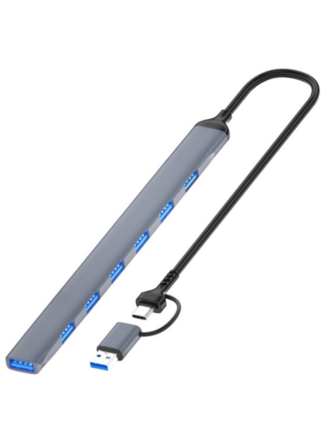USB3.0 Expansion Dock Usb Splitter Conversion Head Notebook Computer Four-in-one Multi-function Plug-Number Of Interfaces:Cu98 One To Seven  - Image 1