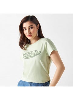 Lee Cooper Lee Cooper Typography Detail T-shirt with Short Sleeves  - Image 1