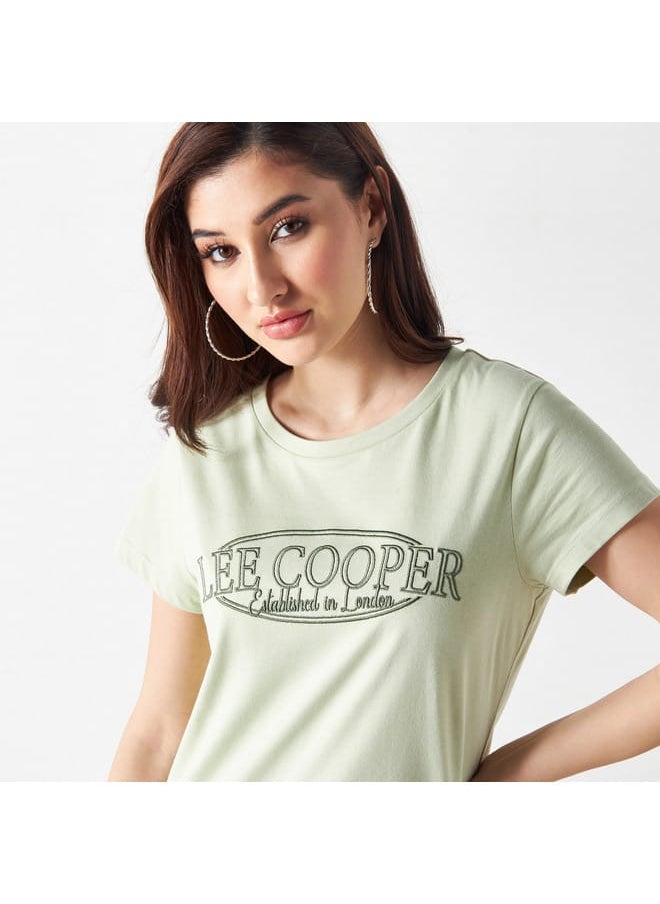 Lee Cooper Lee Cooper Typography Detail T-shirt with Short Sleeves  - Image 4