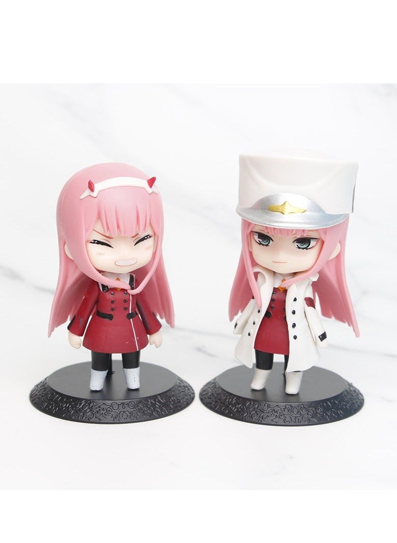 Generic - DARLING in the FRANXX 02 ZERO TWO Car Decor Figures, 3-Piece Set, Approx. 10cm High, Premium PVC - Image 1