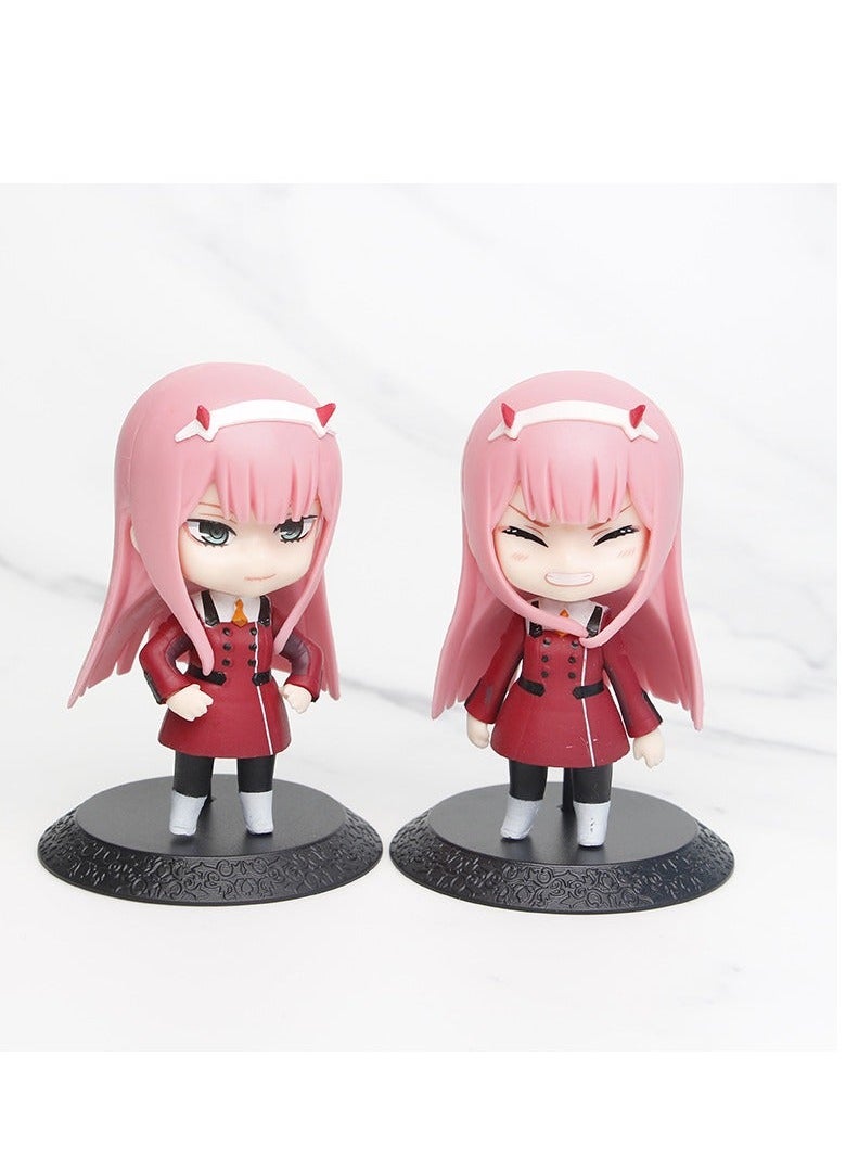 Generic - DARLING in the FRANXX 02 ZERO TWO Car Decor Figures, 3-Piece Set, Approx. 10cm High, Premium PVC - Image 1