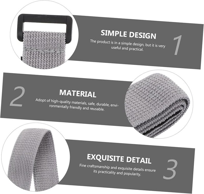 6 Pcs Elastic Lunch Box Straps Grey Practical Bands For School Work Travel - Image 3