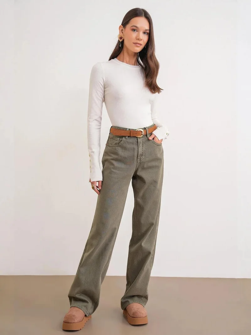 MixRay Mixray Crew Neck Knit Sweater