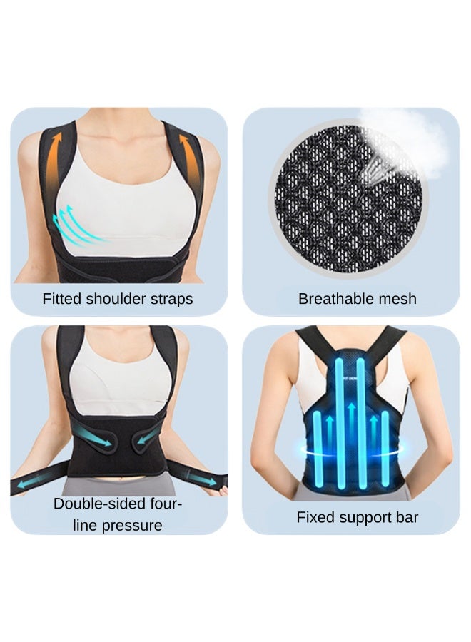 McDou Unisex support correction belt, scientific correction of hunchback and chest, adjustable shoulder correction belt, breathable and skin-friendly fabric, comfortable to wear, all-day support  - Image 4