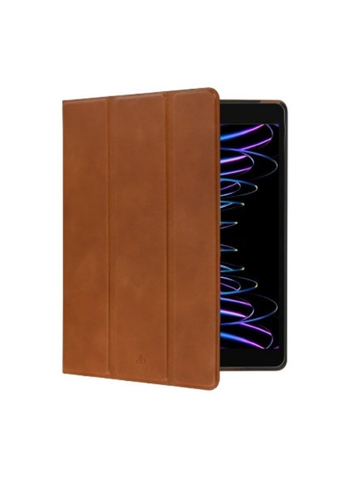 dbramante1928 Risskov Case for iPad Pro 11-inch, Premium Handcrafted Leather Folio Cover, Auto Wake/Sleep, Multi-Angle Stand, Tan - Image 1