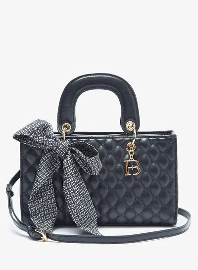 Flora Bella By Shoexpress Women Quilted Tote Bag with Zip Closure and Double Handle