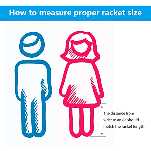 LUNNADE Tennis Racket for Kids Junior, 19/21/23/25 Inch Youth Tennis Racquet with Cover, Suitable for Beginner Boys and Girls Age 3-12 - Image 5