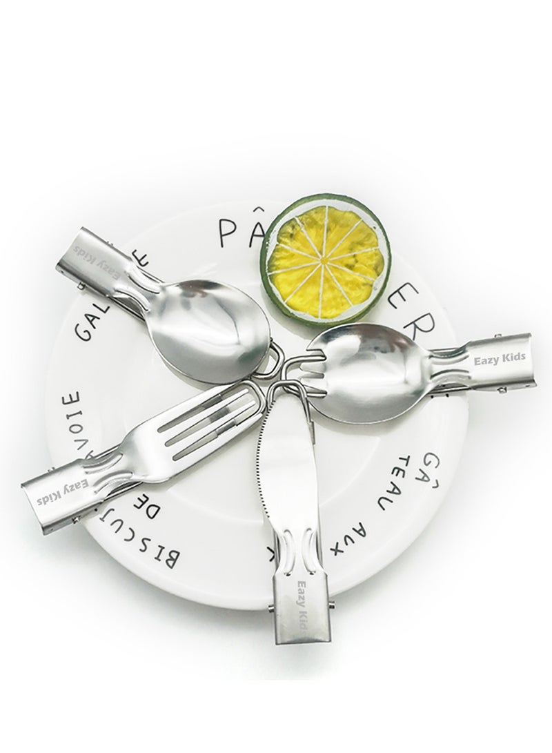 Eazy Kids Compact And Folding Baby Spoon With BPA Free For Suitable From Birth - Image 2