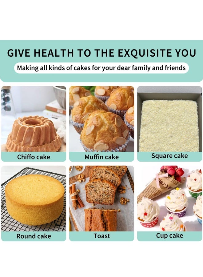 هومستر قائمة المنتجات ذات الصلة 5 قطع السيليكون الخبز وعاء مجموعة, مجموعة الخبز غير اللاصق لفرن المطبخ, قوالب كعكة السيليكون, جولة / مربع كعكة وعاء, ورقة الخبز وعاء, الدونات المافين وعاء - Image 3