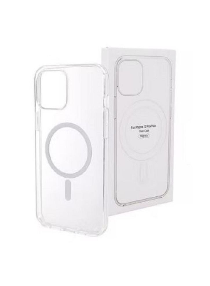 Silicone Magnetic Case for iPhone 14 Max-14 Plus Compatible with [Mag-safe] All-Round Protection, Shockproof Clear 