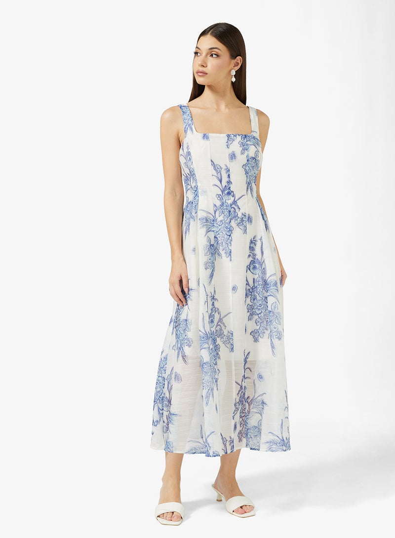 ELLA Floral Print Dress - Image 4
