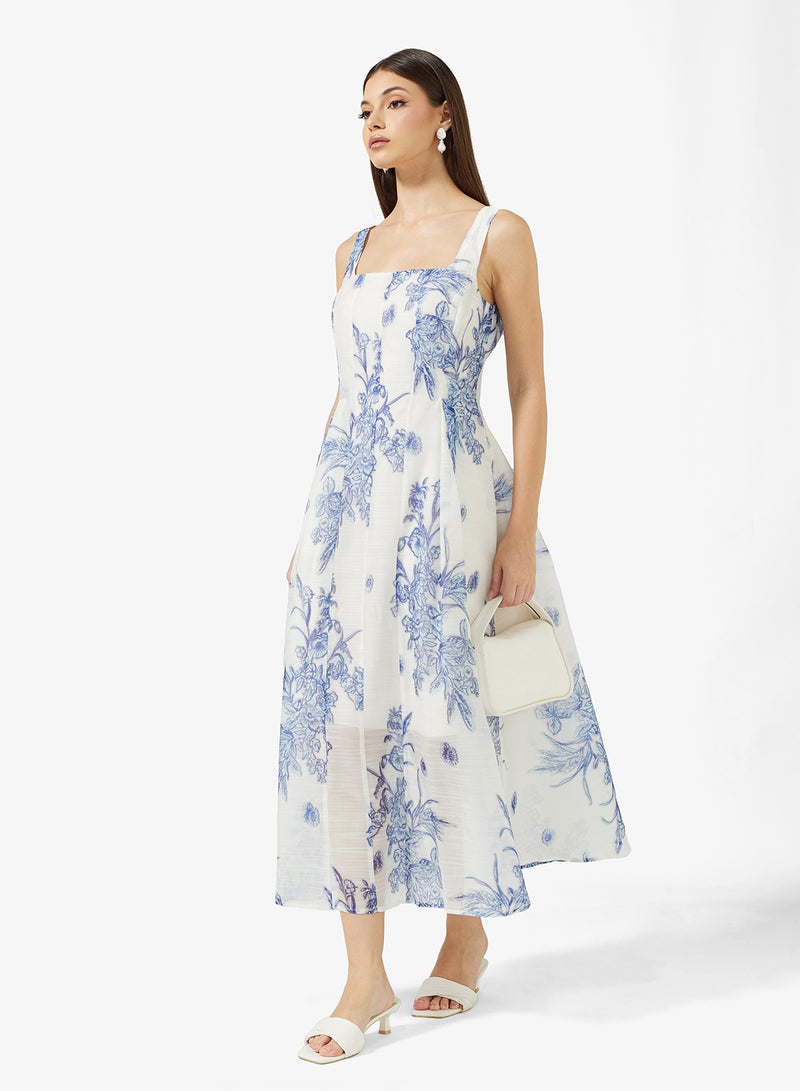ELLA Floral Print Dress - Image 1