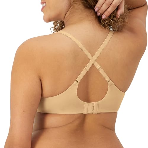 Maidenform Womens Comfort Devotion T-shirt Bra, Underwire Full Coverage For Bra, Latte Lift/Black, 40DD US - Image 4