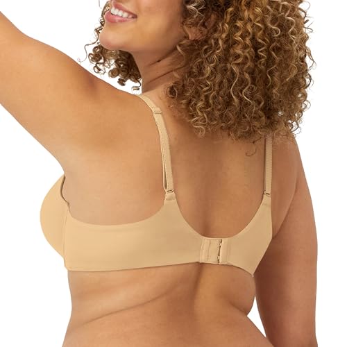 Maidenform Womens Comfort Devotion T-shirt Bra, Underwire Full Coverage For Bra, Latte Lift/Black, 40DD US - Image 3