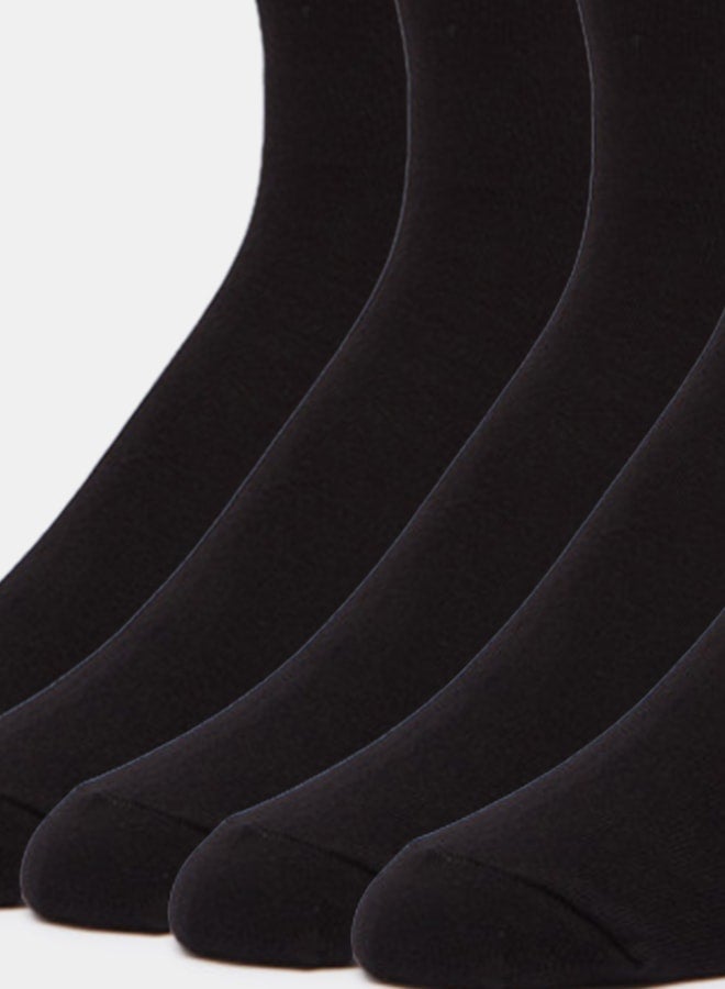 DUCHINI Men's Solid Calf Length Socks - Set of 5 - Image 3
