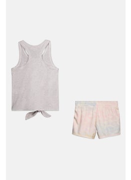 PUMA Kids Girl 2 Pieces Brand Logo Top And Bottom Set, Multicolor  - Image 2