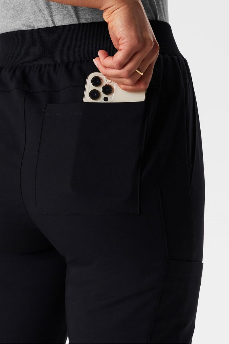 Fabletics Women's High Rise Active Scrub Jogger - MotionTech, 4-Way Stretch, Pocket-Packed, Lightweight, Semi-Slim Fit, L/Regular 28 in | 28, Black - Image 5