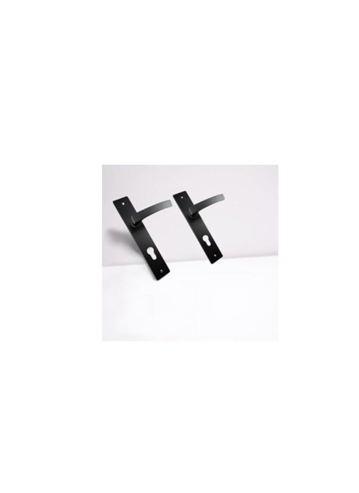 Modern Black Door Knob Handle Set  - Image 1