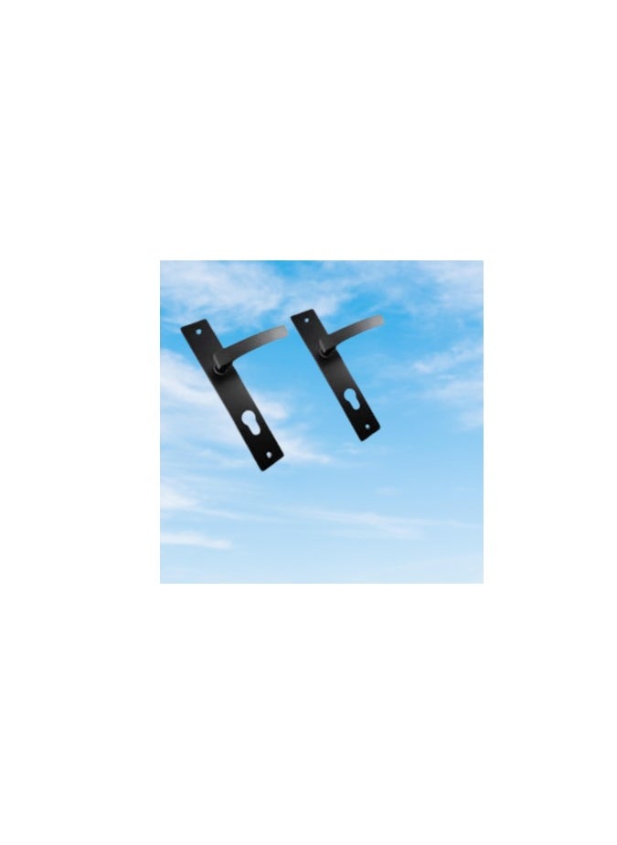 Modern Black Door Knob Handle Set  - Image 2